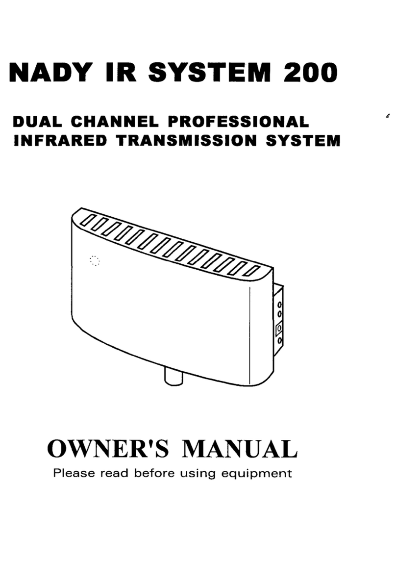 Nady Systems IR System 200 Bedienungsanleitung