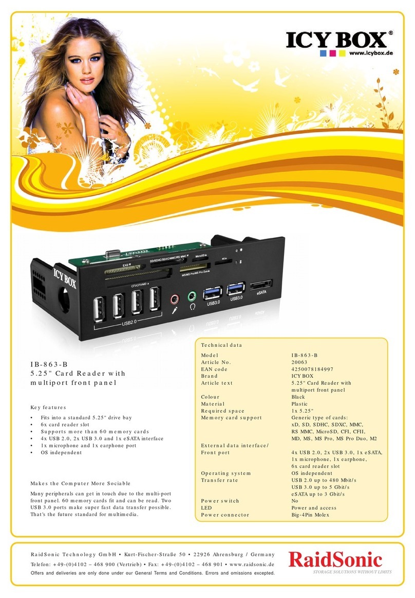 RaidSonic IB-863-B Bedienungsanleitung
