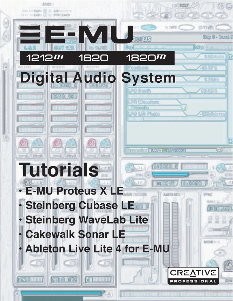 Creative E-MU Digital Audio System 1820M Bedienungsanleitung