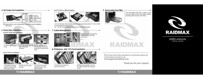 Raidmax AEOLUS Bedienungsanleitung