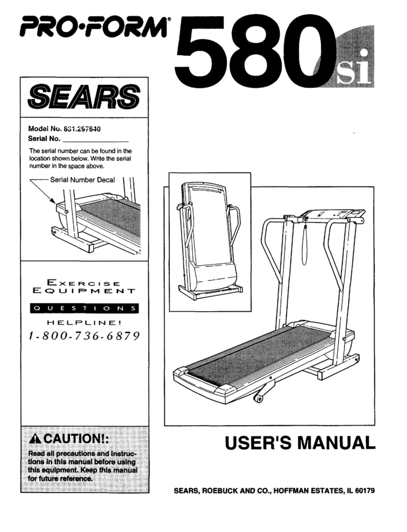 Pro-Form 580 si Bedienungsanleitung