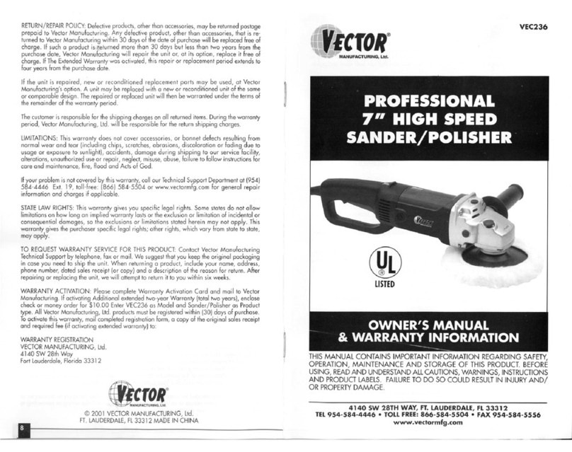 Vector VEC236 Bedienungsanleitung