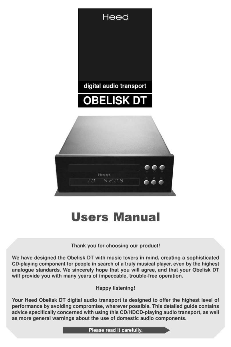 HEED OBELISK DT Bedienungsanleitung