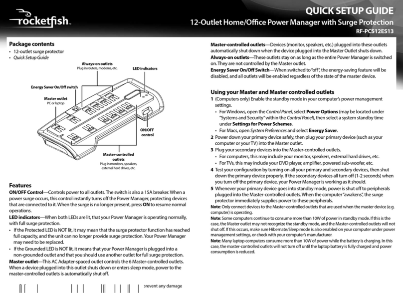 Rocket Fish RF-PCS12ES13 Bedienungsanleitung
