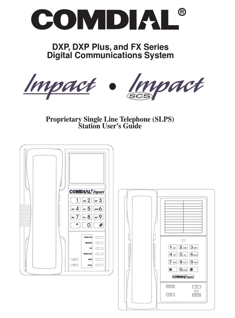 Comdial DXP Digital Communications System Bedienungsanleitung Comdial DXP Digital Communications System Bedienungsanleitung