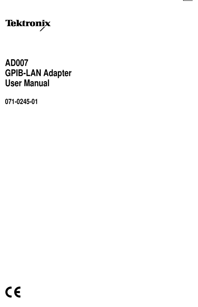 Tektronix AD007 Bedienungsanleitung
