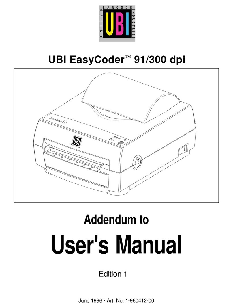 UBI EasyCoder 91 Bedienungsanleitung UBI EasyCoder 91 Bedienungsanleitung