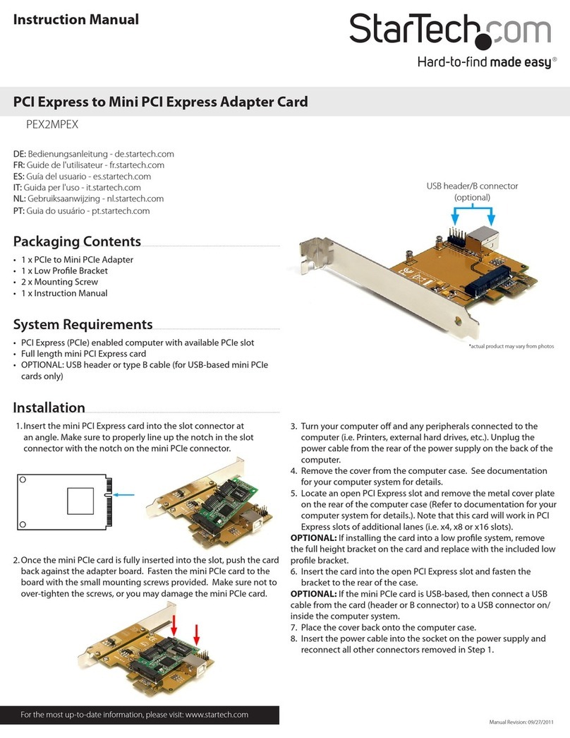 StarTech.com PEX2MPEX Bedienungsanleitung