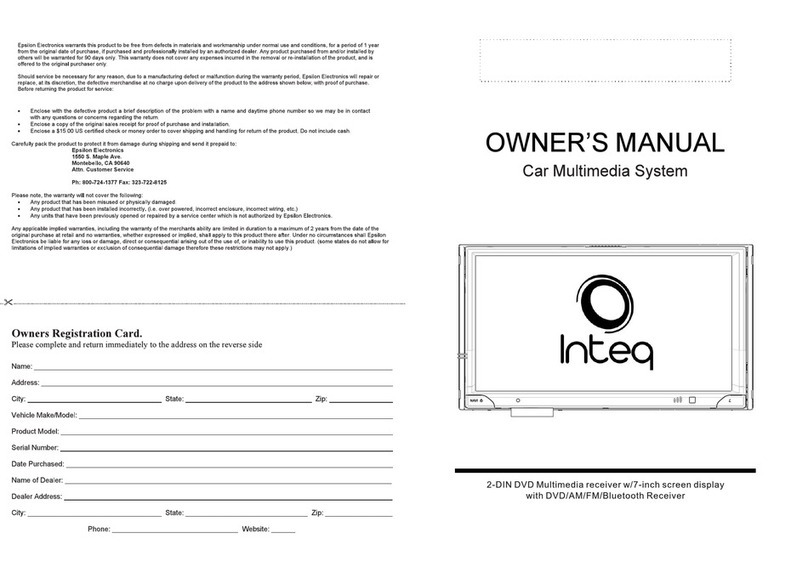Epsilon Electronics INTEQ Bedienungsanleitung