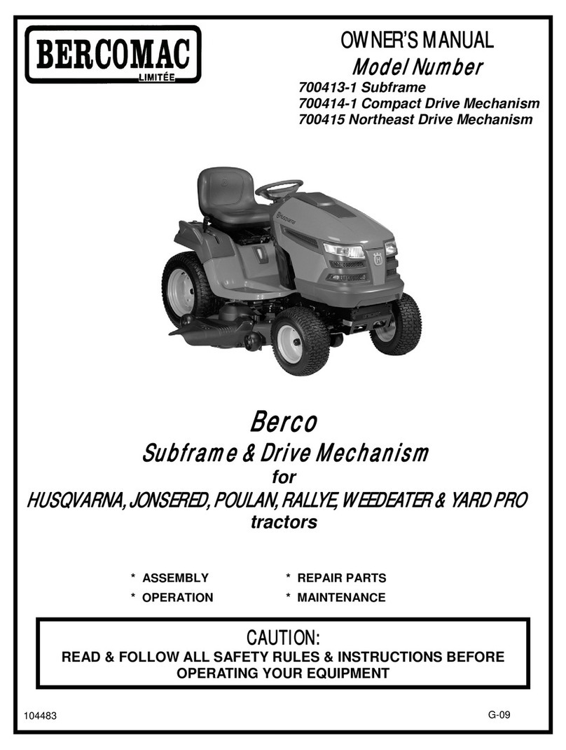 Bercomac 700413-1 Bedienungsanleitung