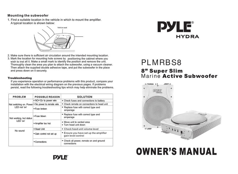 pyle Hydra PLMRBS8 Bedienungsanleitung