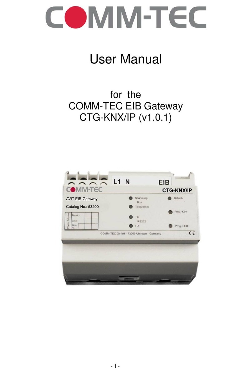 Comm-Tec EIB Bedienungsanleitung