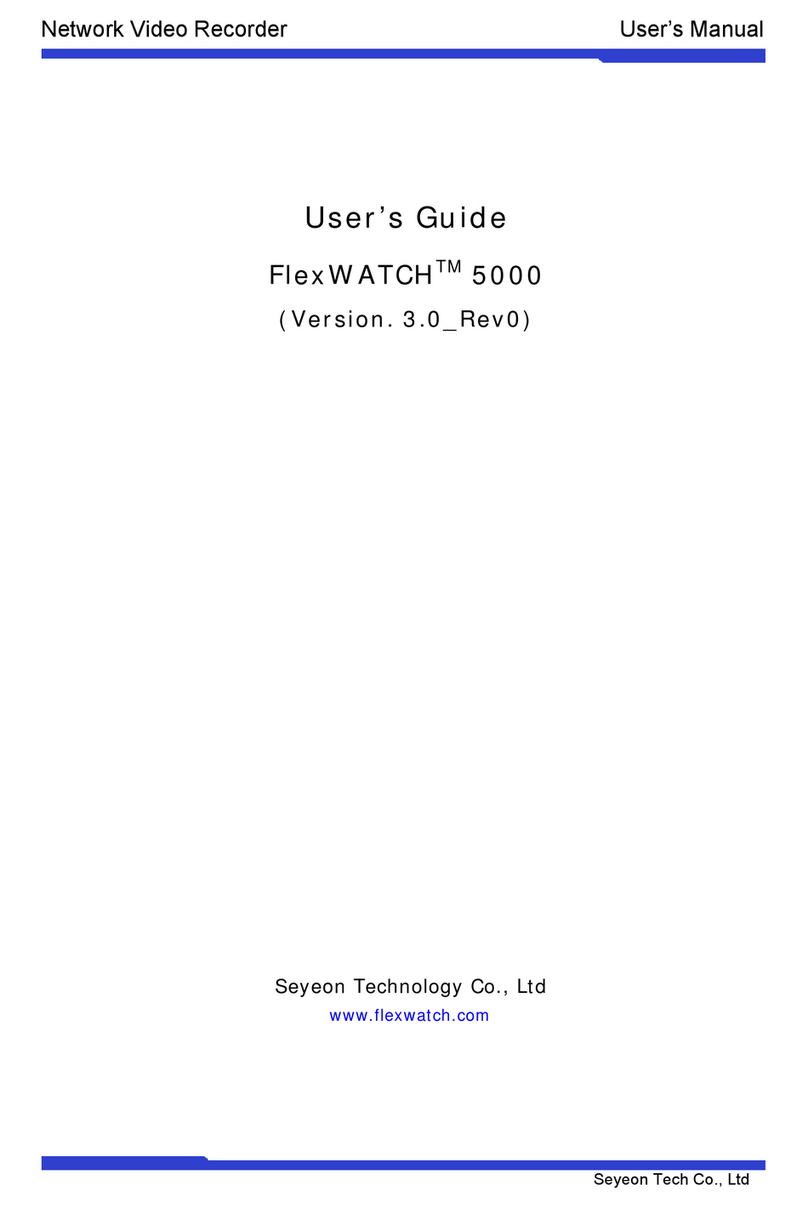 Seyeon Technology FlexWatch 5000 Bedienungsanleitung Seyeon Technology FlexWatch 5000 Bedienungsanleitung