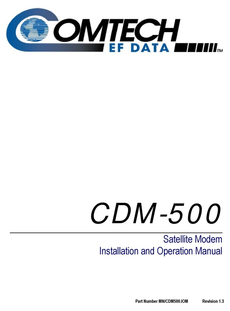 Comtech EF Data CDM-500 Bedienungsanleitung