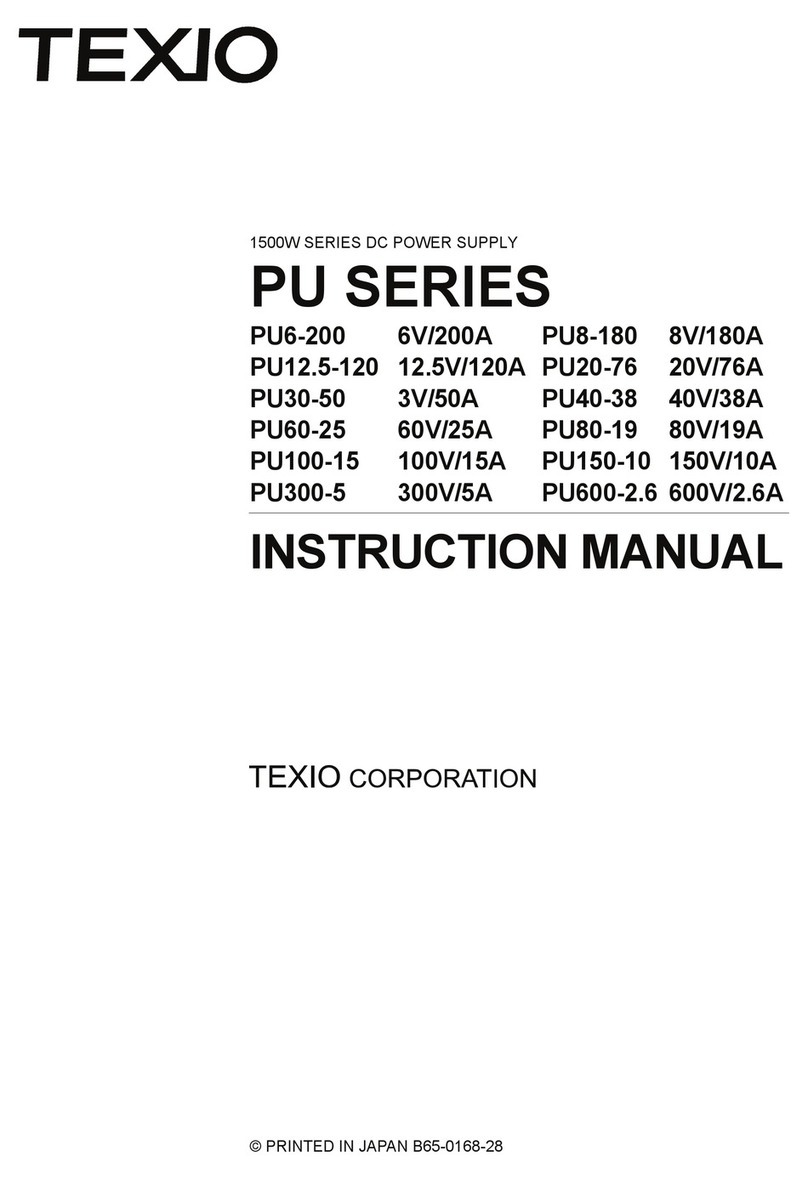 TEXIO PU6-200 Bedienungsanleitung