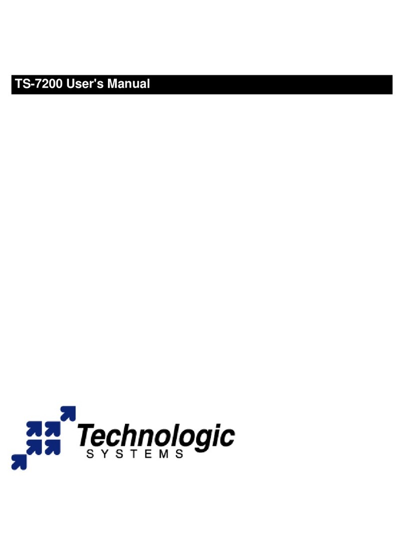 Technologic Systems TS-7200 Bedienungsanleitung Technologic Systems TS-7200 Bedienungsanleitung
