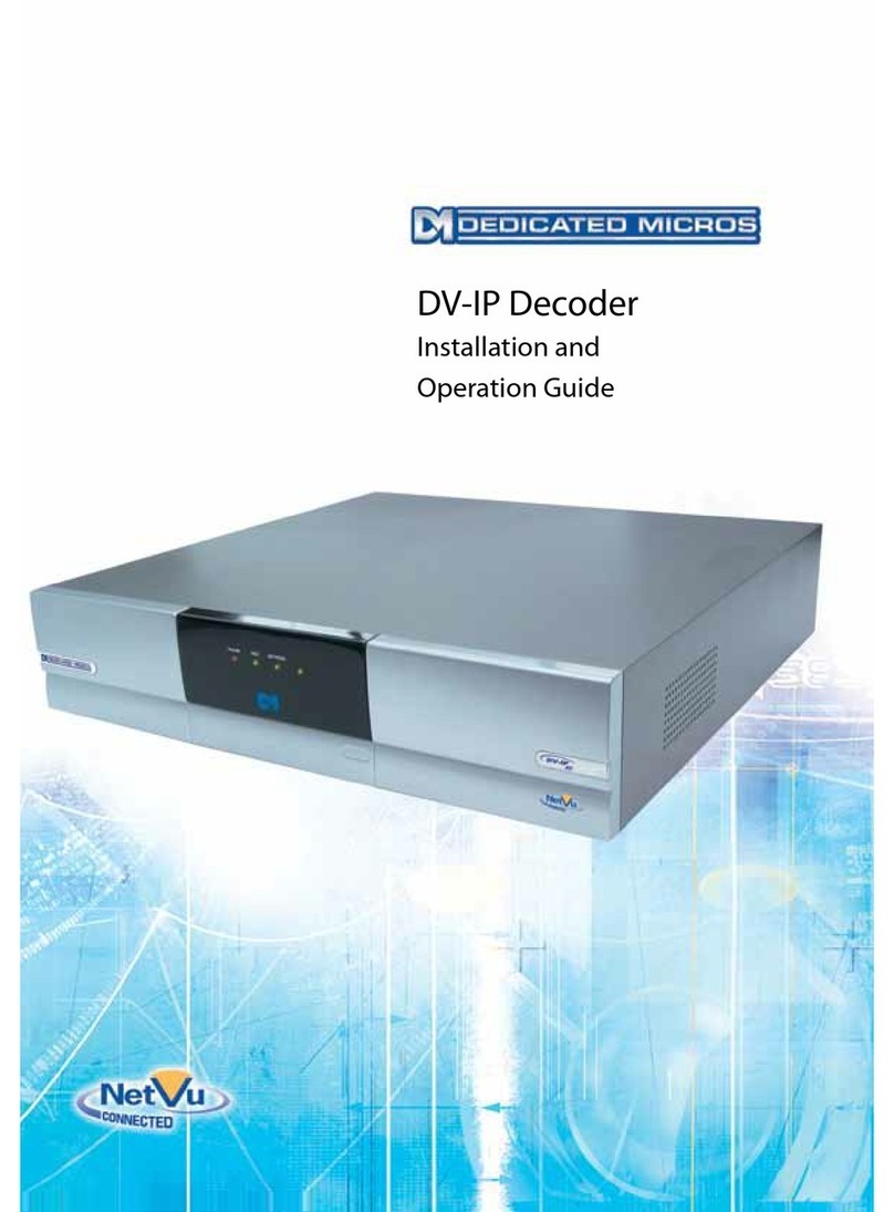 Dedicated Micros DV-IP Decoder Betriebsanleitung