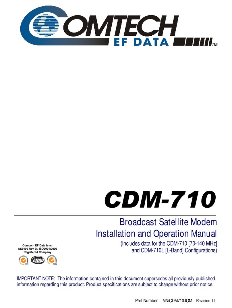 Comtech EF Data CDM-710 Bedienungsanleitung