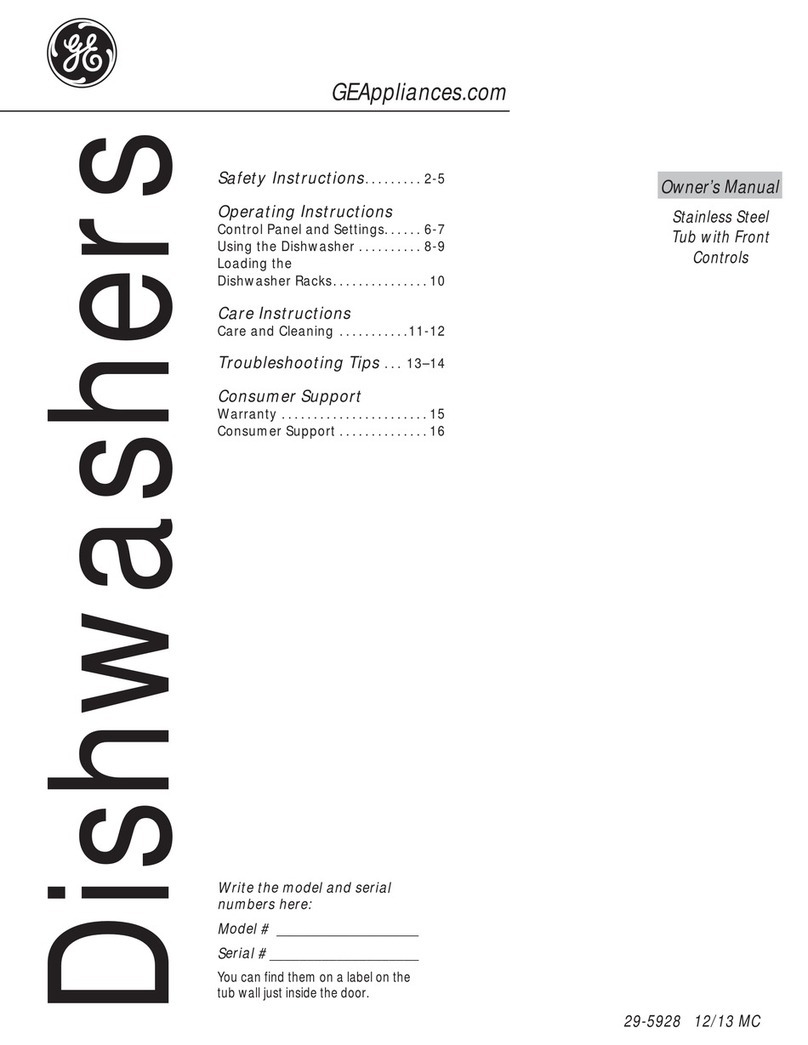 GE Dishwashers Bedienungsanleitung