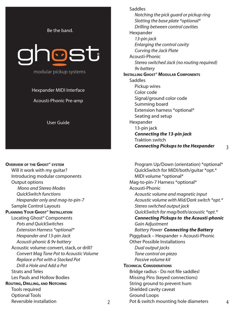 Graphtech Ghost Bedienungsanleitung