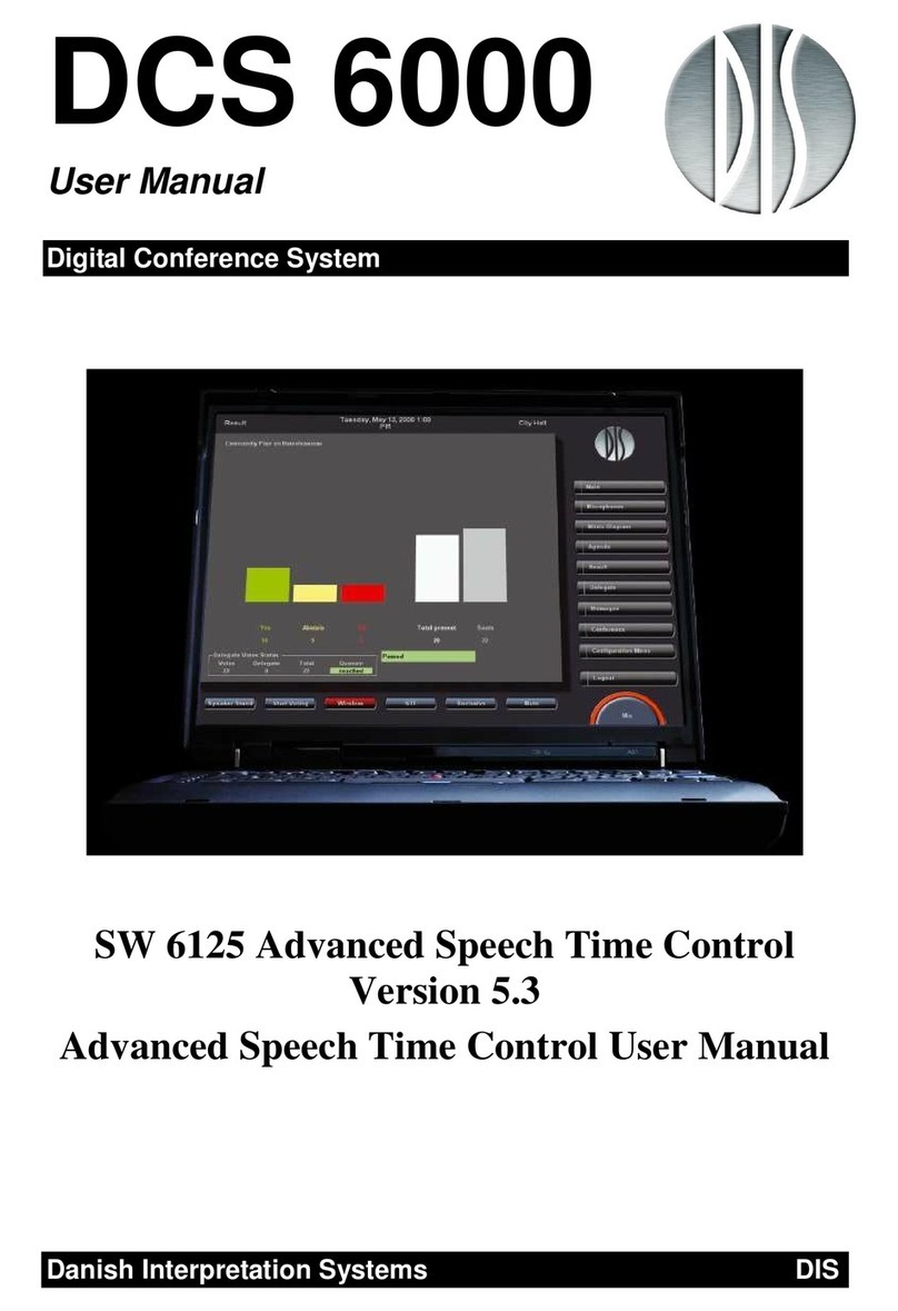 Danish Interpretation Systems DCS 6000 Bedienungsanleitung