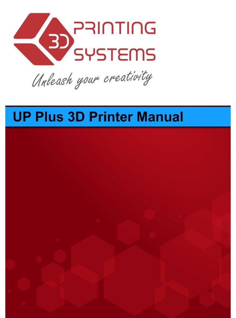 3D Printing Systems Up Plus Bedienungsanleitung