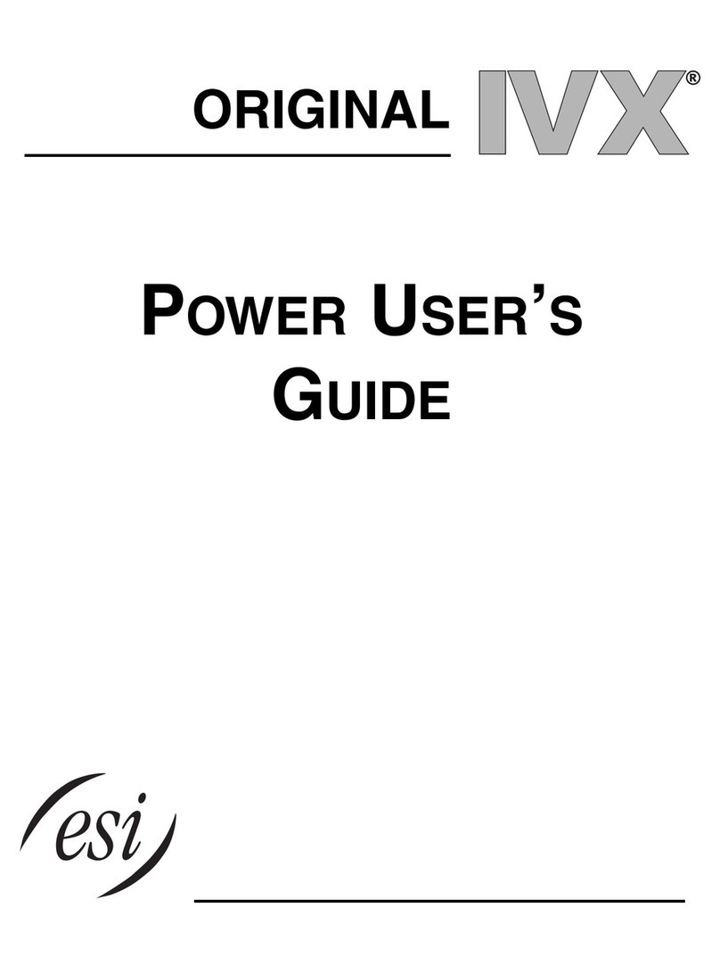 ESI ORIGINAL IVX Bedienungsanleitung