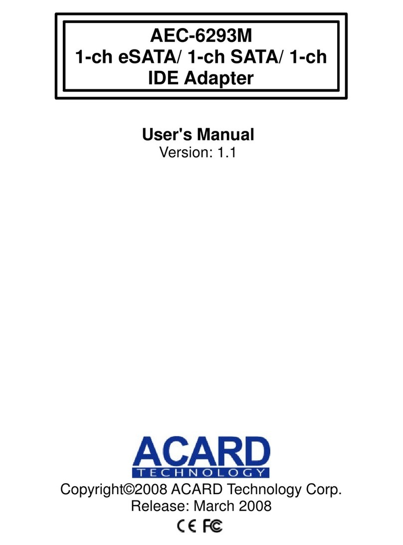Acard AEC-6293M Bedienungsanleitung