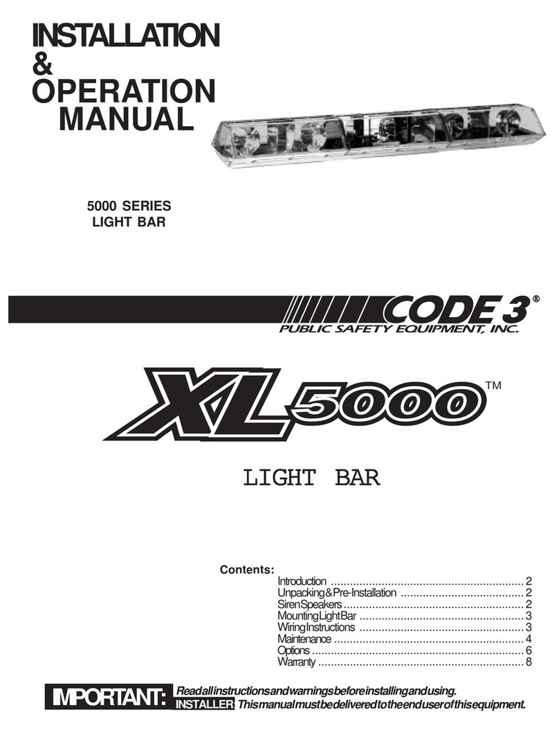 Code 3 XL5000 Bedienungsanleitung