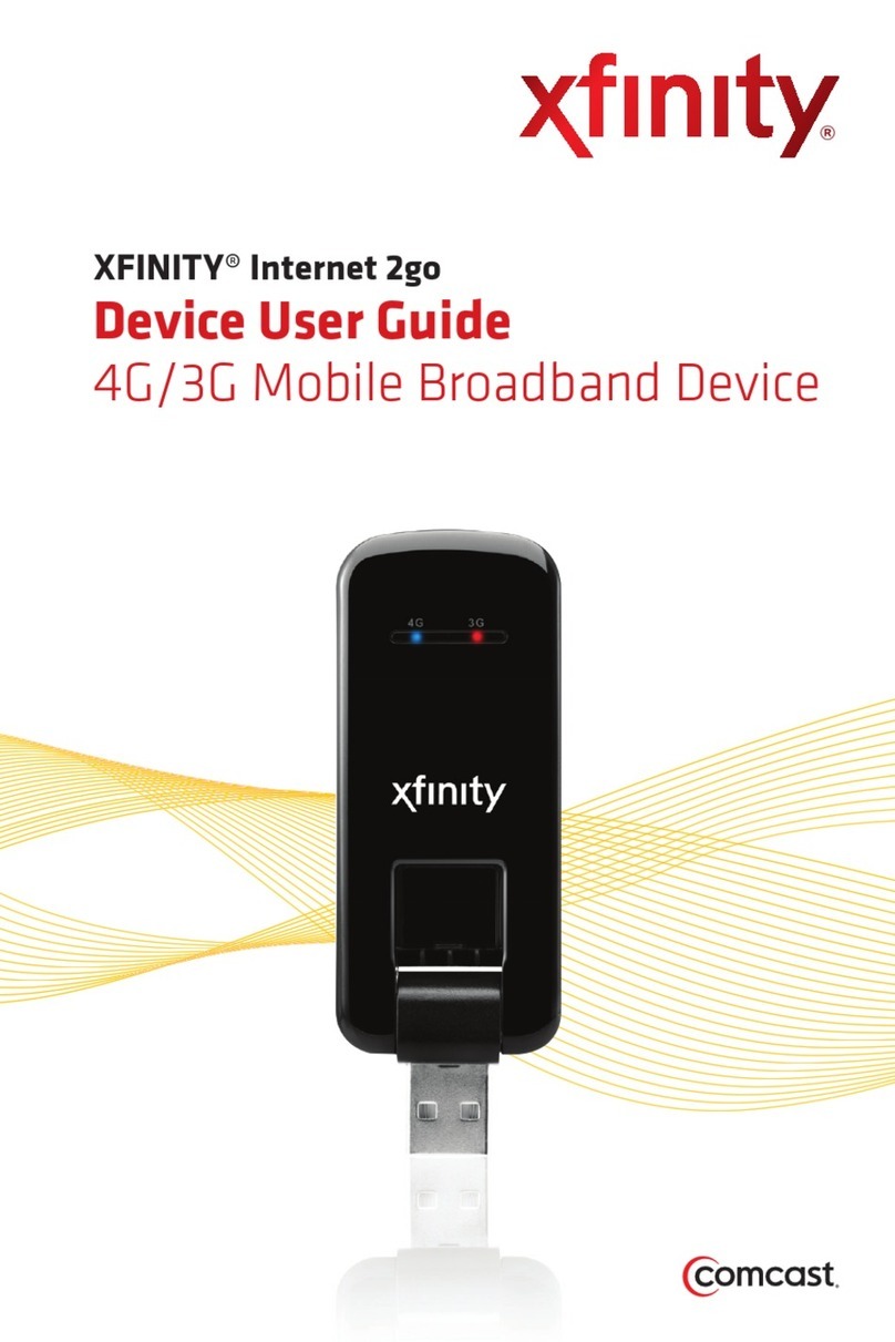 Comcast High-Speed 2go Bedienungsanleitung