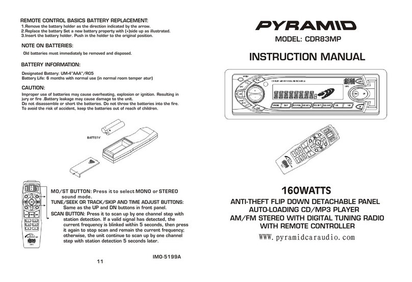 Pyramid CDR83MP Bedienungsanleitung