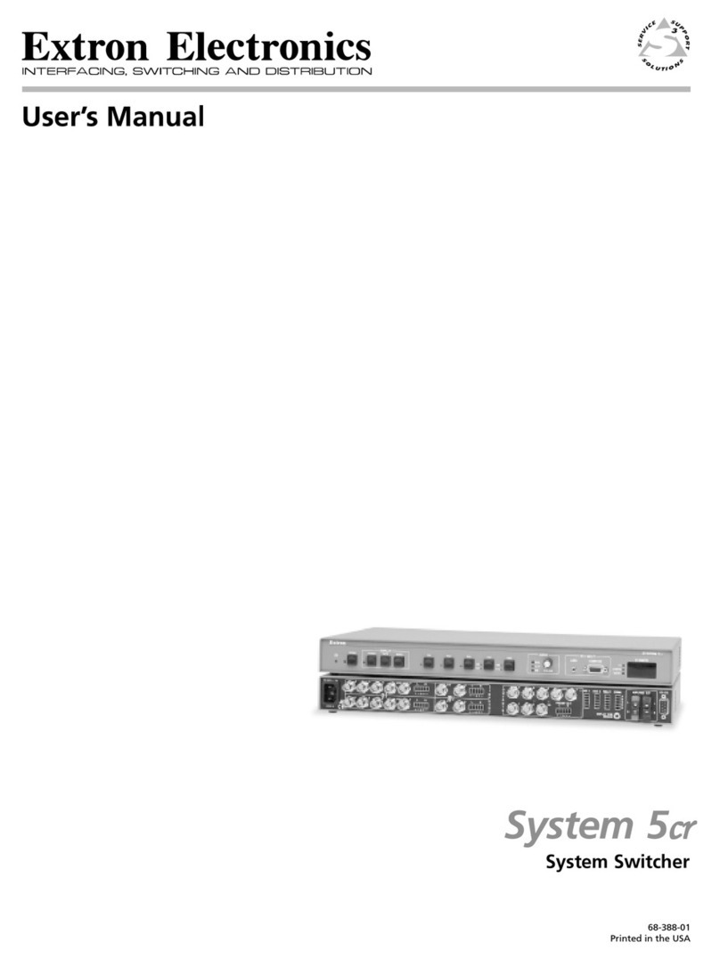 Extron electronics System 5cr Bedienungsanleitung