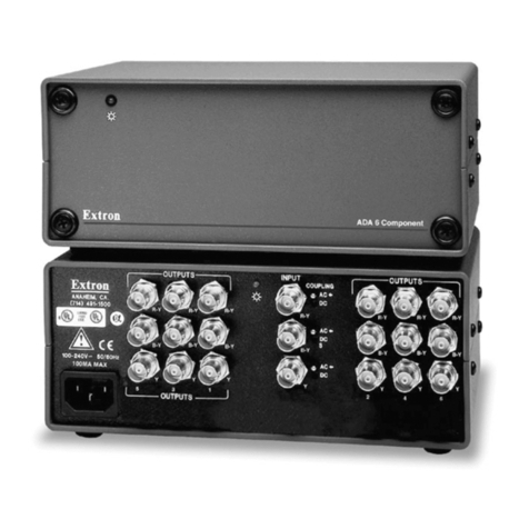 Extron electronics ADA 6 Component Bedienungsanleitung