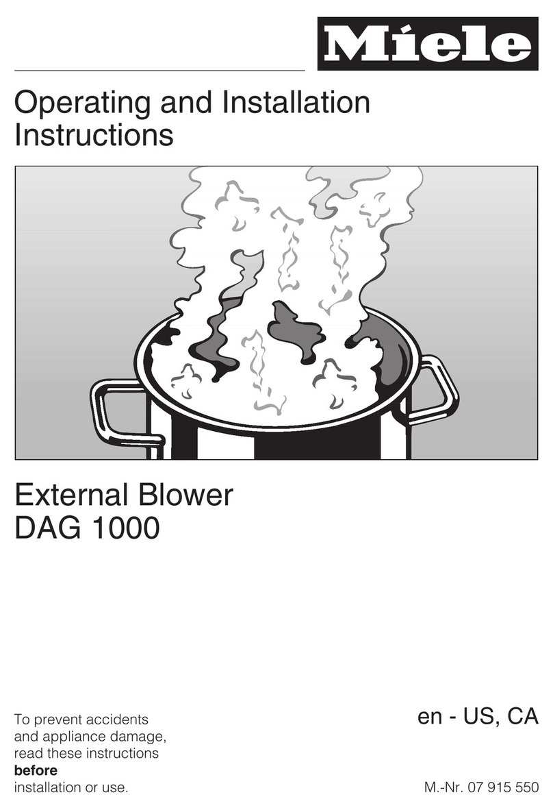 Miele DAG 1000 Bedienungsanleitung