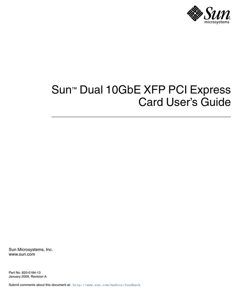 Sun Microsystems Dual XFP Bedienungsanleitung