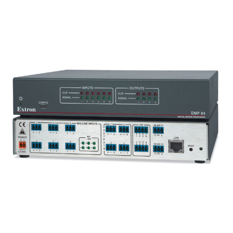Extron electronics DMP 64 Bedienungsanleitung
