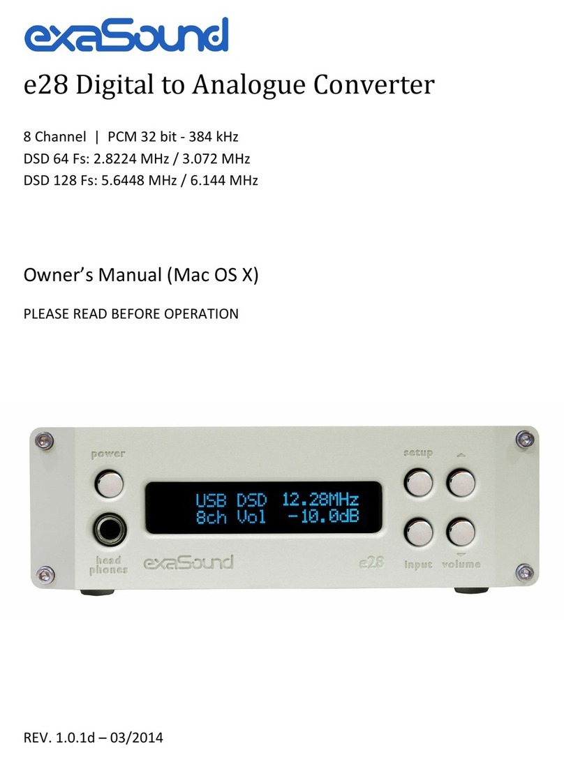 exaSound e28 Bedienungsanleitung exaSound e28 Bedienungsanleitung