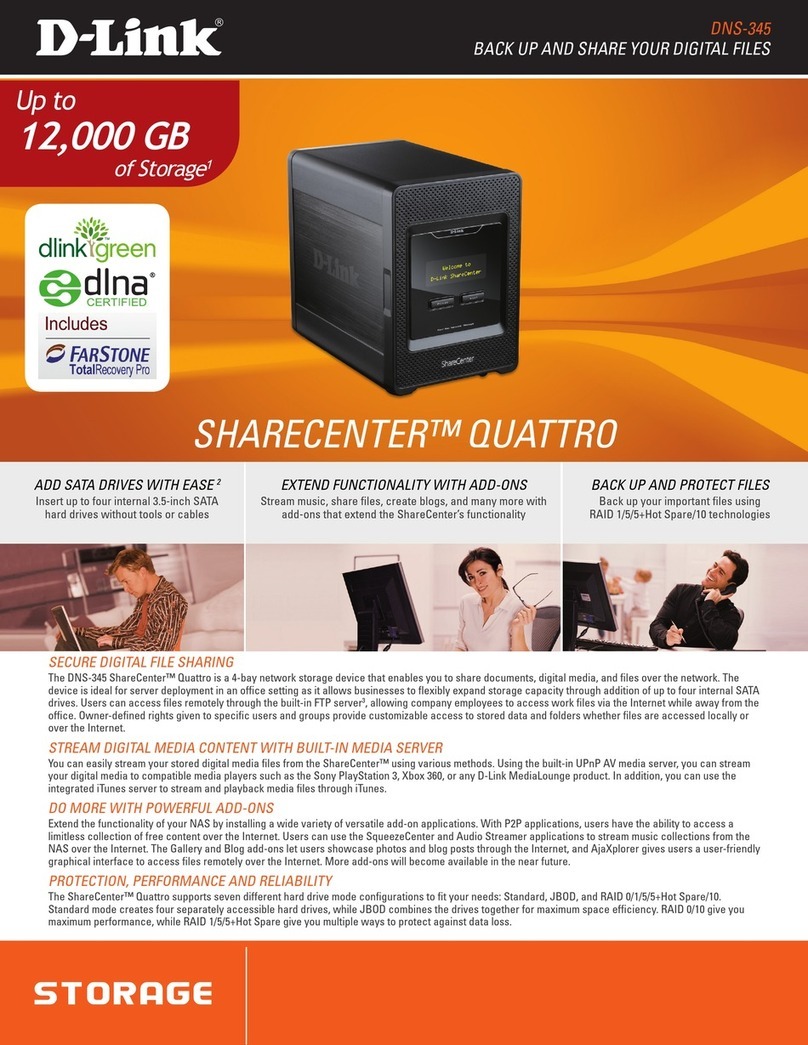 D-Link ShareCenter Quattro DNS-345 Bedienungsanleitung