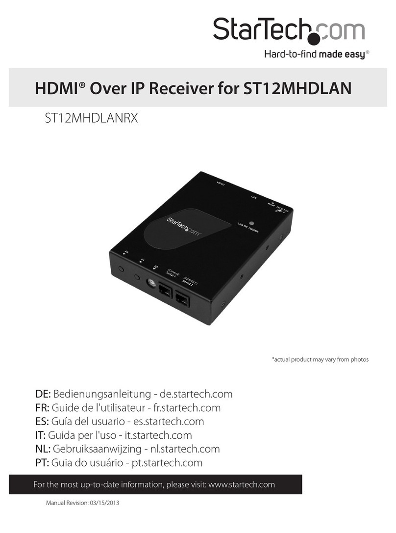 StarTech.com ST12MHDLANRX Bedienungsanleitung