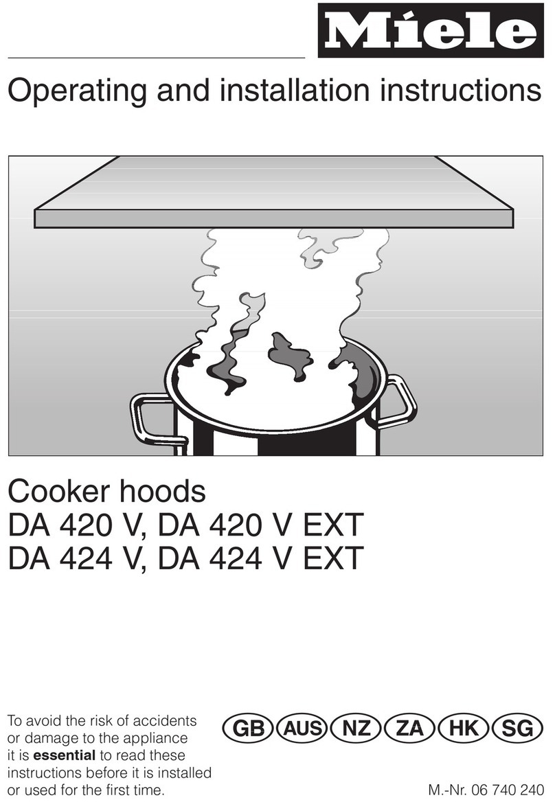 Miele DA 424 V EXT Bedienungsanleitung