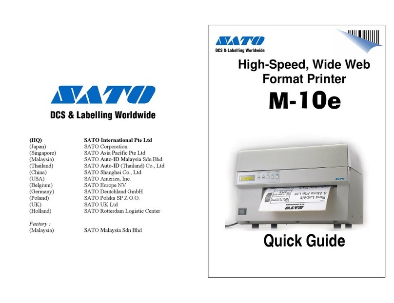 SATO M10e Series Bedienungsanleitung