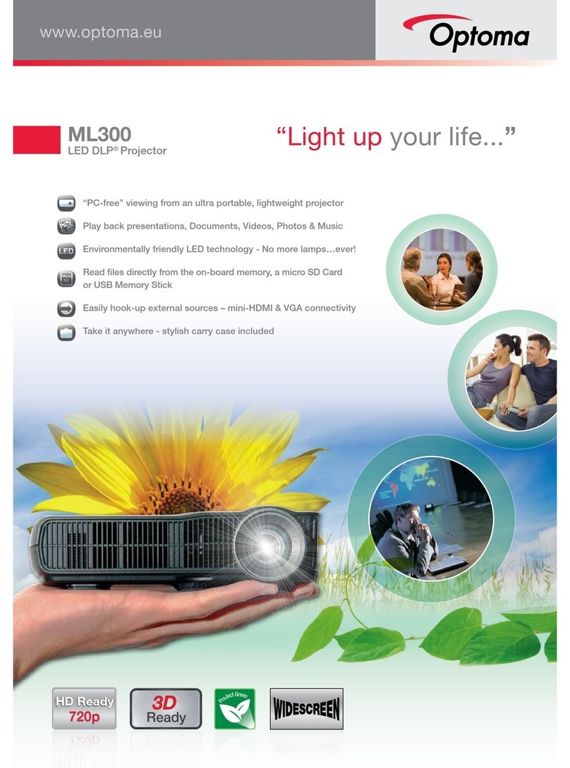 Optoma ML300 Bedienungsanleitung