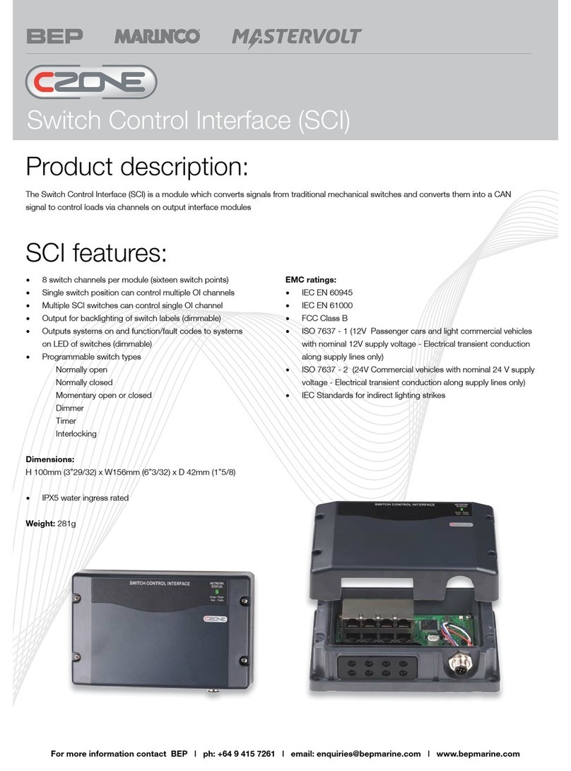CZone Switch Control Interface Installationsanleitung
