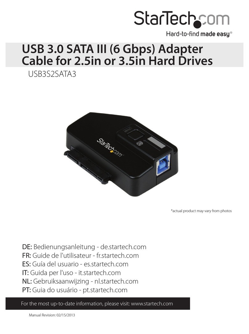 StarTech.com USB3S2SATA3 Bedienungsanleitung