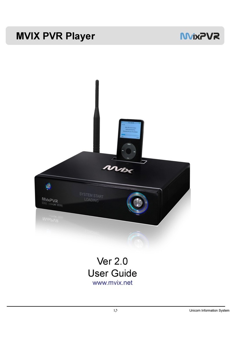 Mvix MvixPVR Bedienungsanleitung