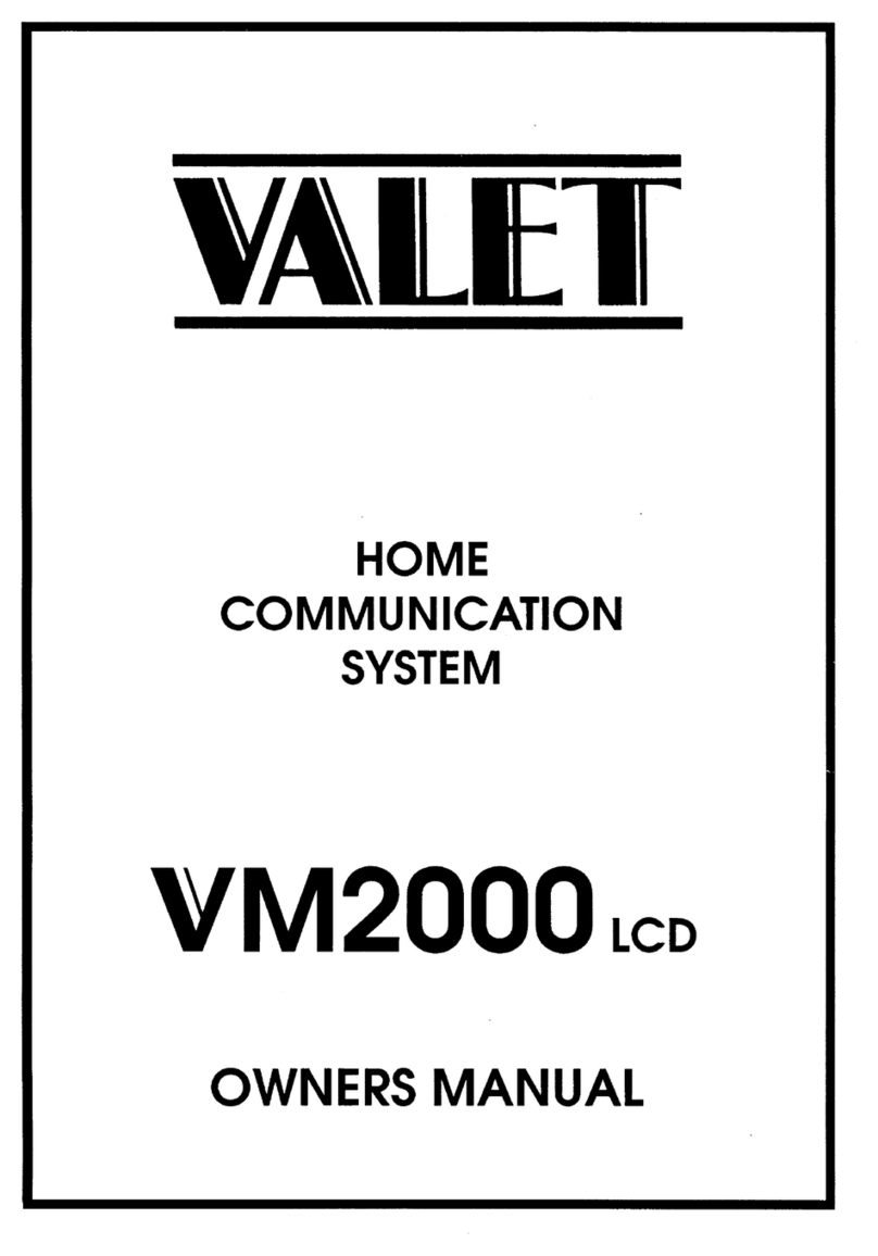 Valet VM2000 Bedienungsanleitung Valet VM2000 Bedienungsanleitung