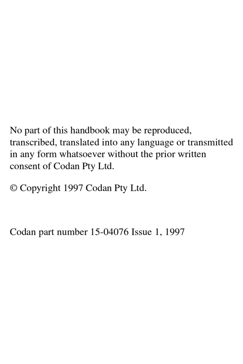 Codan HF SSB Bedienungsanleitung