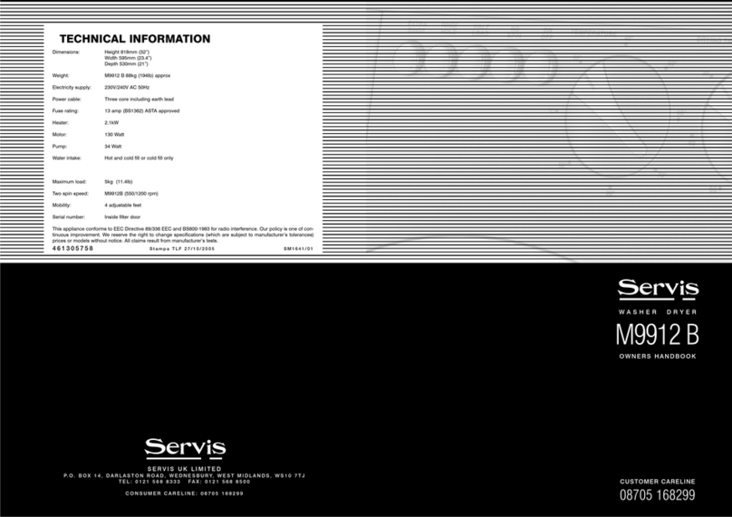 SERVIS M9912 B Benutzerhandbuch