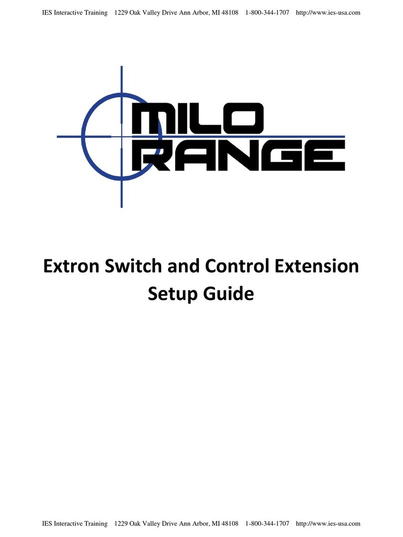 Milo Range Extron Bedienungsanleitung