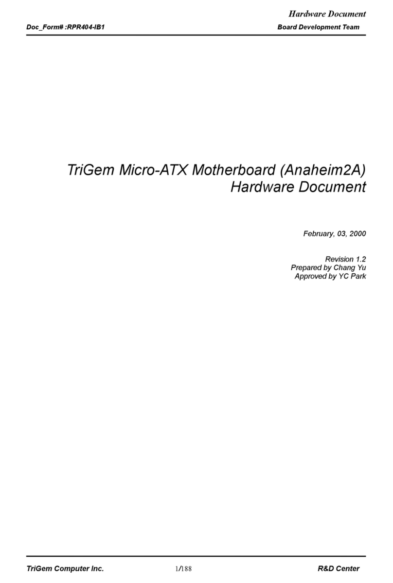 TRIGEM TriGem Micro-ATX Technisches Handbuch TRIGEM TriGem Micro-ATX Technisches Handbuch